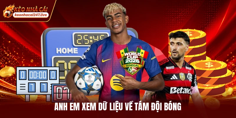 Anh em xem dữ liệu về tám đội bóng
