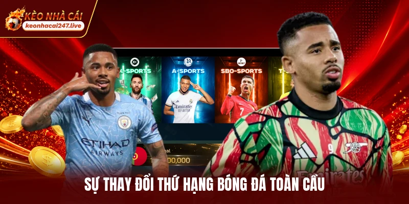 Sự thay đổi thứ hạng bóng đá toàn cầu