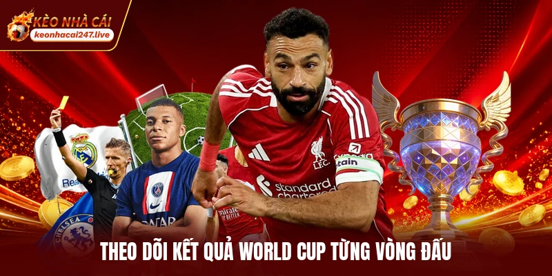 Theo dõi kết quả World Cup từng vòng đấu